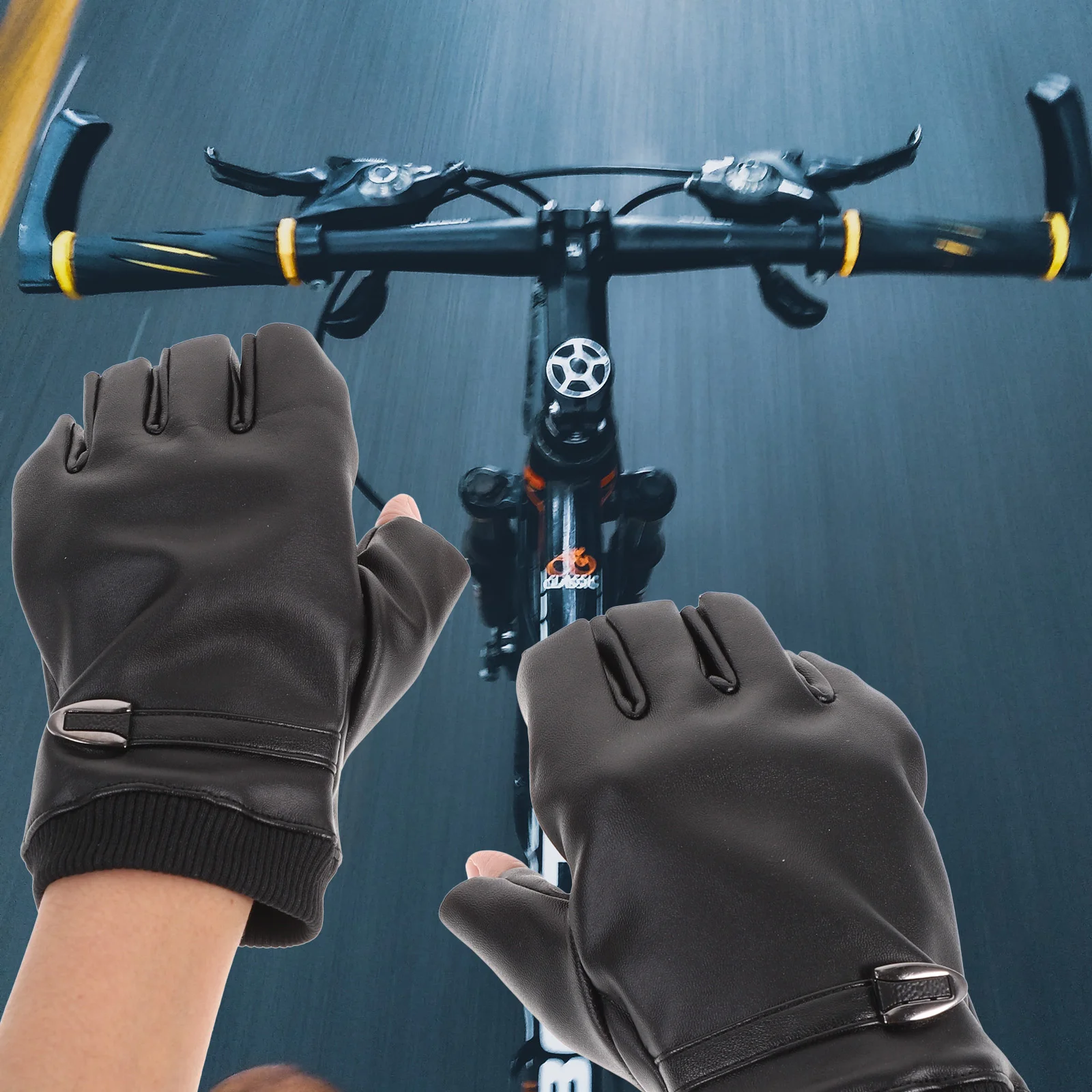 

Круглые перчатки из искусственной кожи с открытыми пальцами, перчатки для езды на велосипеде, гоночных велосипедах, мотоциклетные перчатки для вождения, защитное снаряжение из углеродного волокна для мужчин и женщин