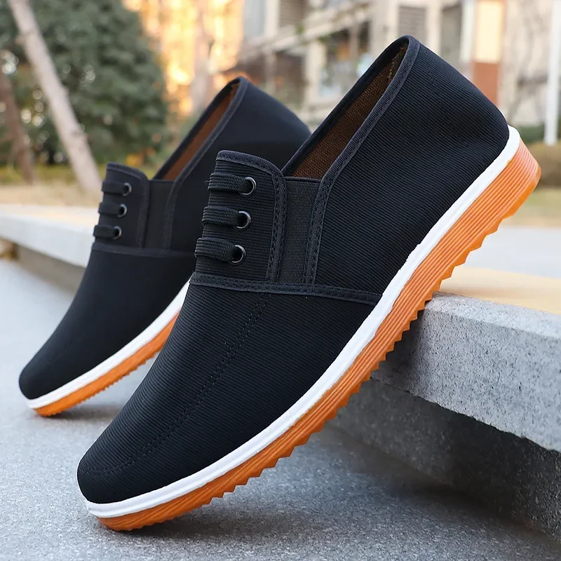 Flat Bottomed Work Canvas Men's Shoes, Trendy and Fashionable, Hiking, Sports, Comfortable and Breathable, Casual and Fun Shoes 2