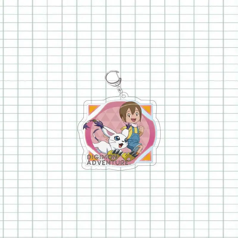 Digimon Adventure Silica Gel Keychain, Figura de Ação Anime