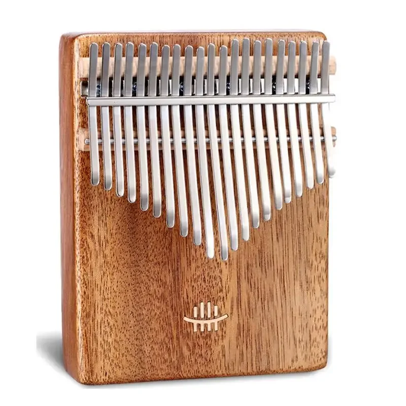 

21 Keys Tones Thumb Piano Kalimba Walnut Maple Acacia Wooden Mahogany Body Beginner Training Entertainment Musical Instrument