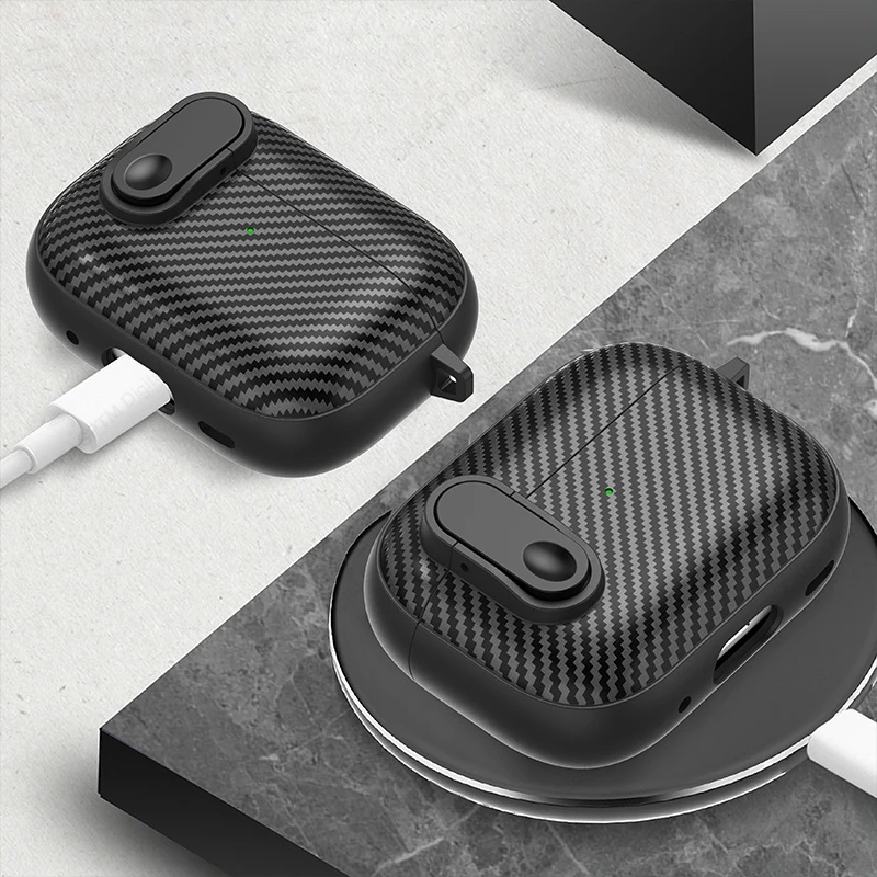 Per Airpods Pro 2 Custodia In Fibra Di Carbonio Modello Cover Per Airpods Pro 3 2 1 Pro2 2Nd Coque Per Airpods Pro 2 Usb C 2023 Funda Shell