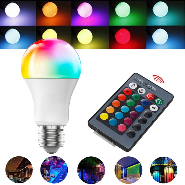 Ampoule LED E27 intelligente dimmable RGB et CCT, 10W - LumenXL