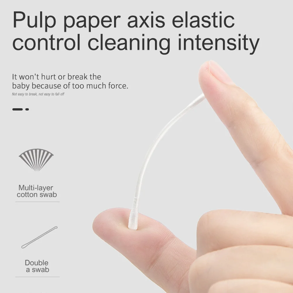 200pcs Cleaning Cotton Stick Cleaning Swab For Printers Cotton Face Cleaner Stick Oral Care Sponge Absorbent Ear Wax Home Supply 4