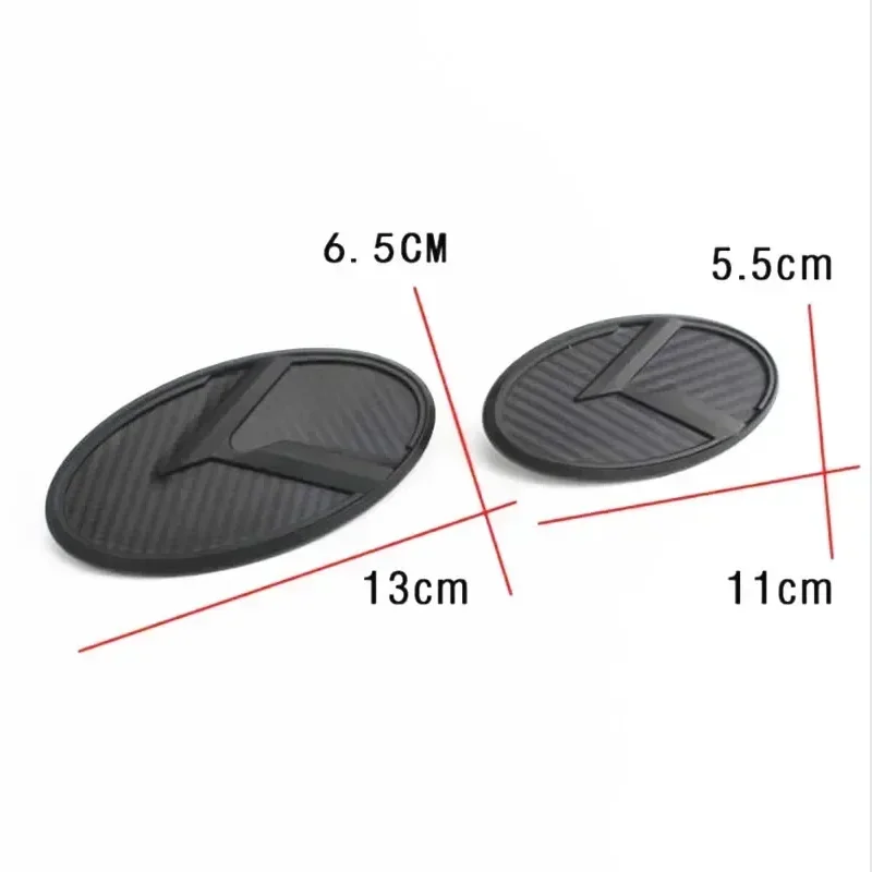 기아 스포티지 쏘렌토 옵티마 포르테 리오 스팅어 K5 용 3D ABS K 로고 자동차 앞 후드 뒤 트렁크 로고 엠블럼 배지 스티커 1개