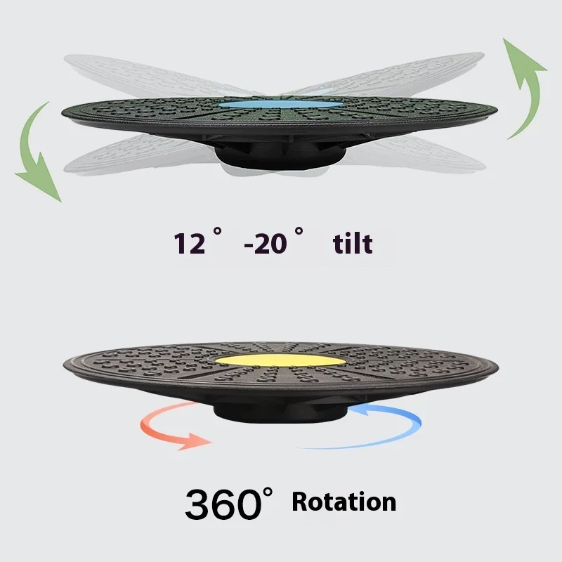 Description Picture 5 of itemRound Yoga Balance Board Exercise Home Gym Pedal Training Child Adult Twisting Disc Fitness Equipment Rehabilitation Body Board