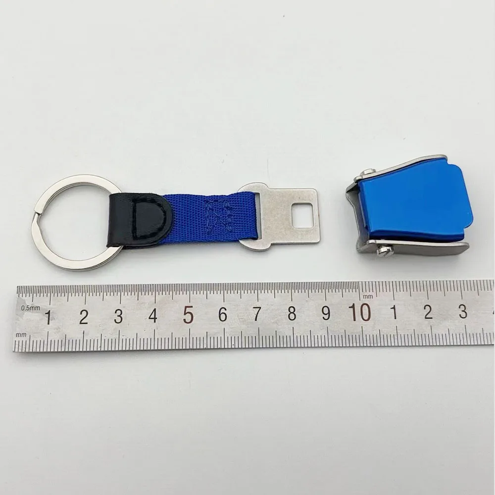 Schlüsselanhänger Mini Airline Seatbelt blau