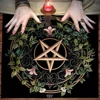 Pagan Altar Cloth with Star Pattern Vibrant Floral & Plants Vines Tarot Cloth For Divination Decor Witchcraft Oracle Cards Pads 2