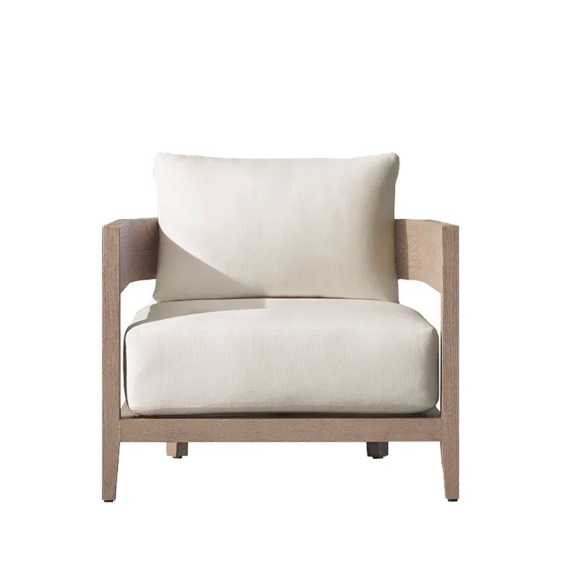 

Outdoor Table and Chair Combination, Courtyard Garden, Anti-corrosion Wood Furniture, Dining Table and Chair, Minimalist Sofa