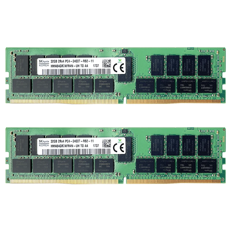 SK hynix DDR4 32GB 64GB 2400MHz RAM 2Rx4 PC4 - 2400T 1.2V Server