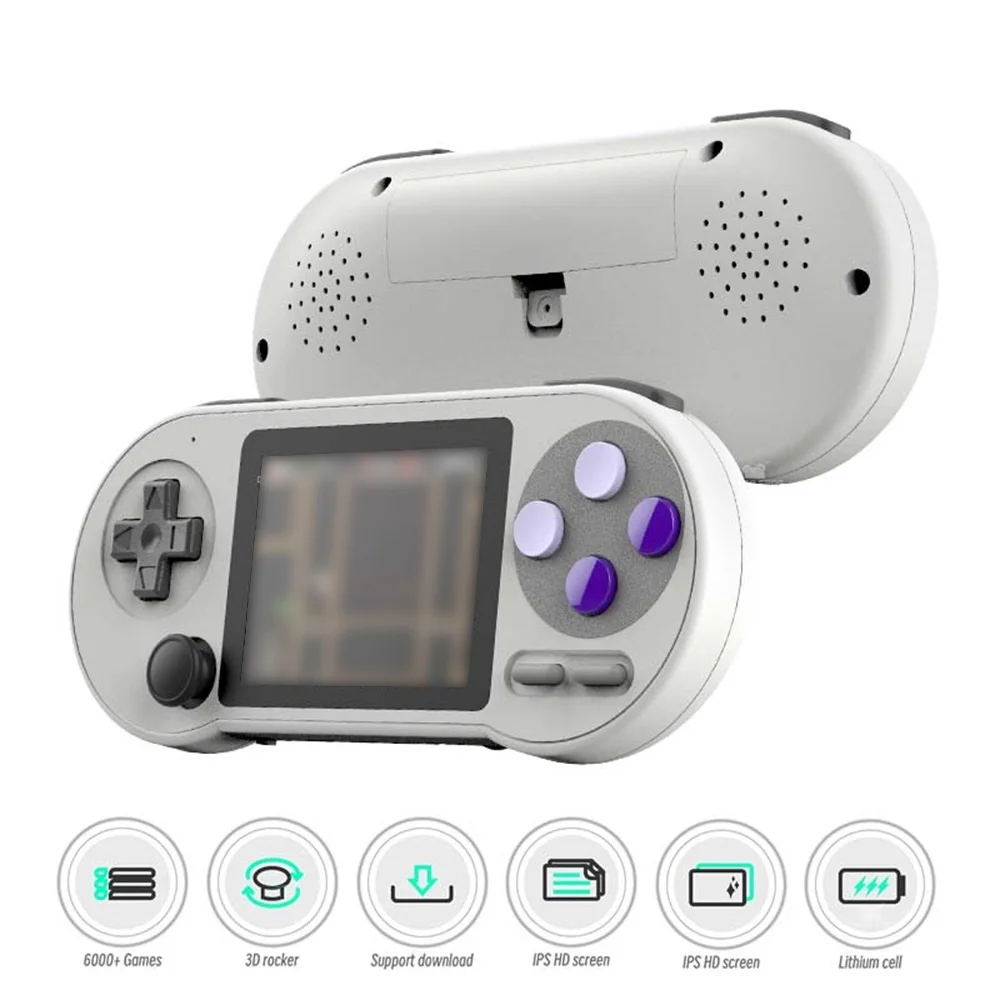 

SF2000 Mini Portable Handheld Game Console Player 3 Inch IPS Retro Game Consoles Built-in 6000 Games Retro Video Games For Kids