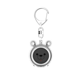 Rechargeable 130dB Women's Personal Safety Alarm Keychain with Siren (Black)