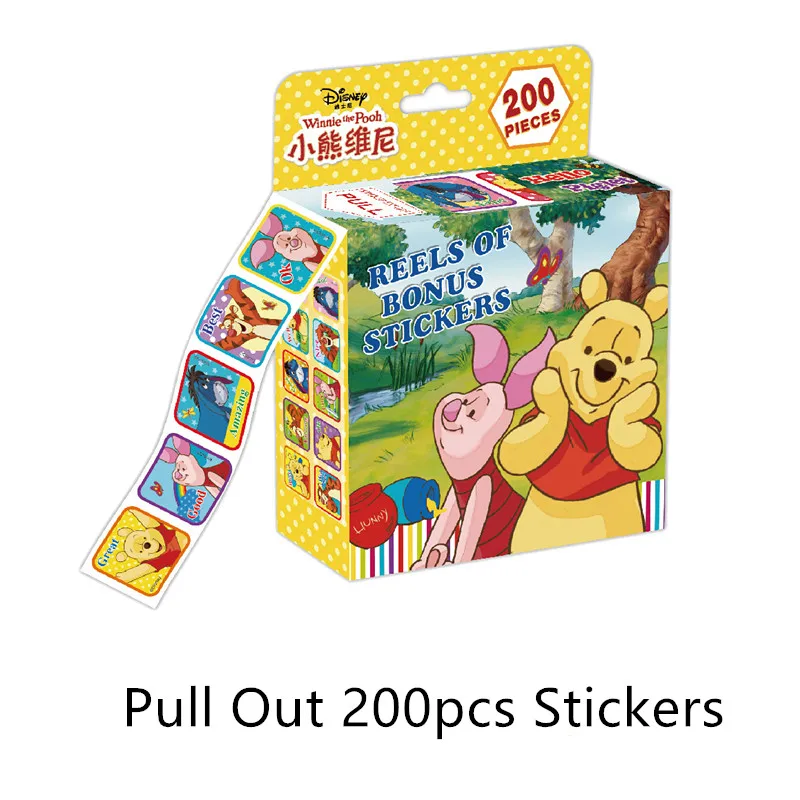 Disney Stickers 200 Sheets/Box Disney Cartoon Stickers