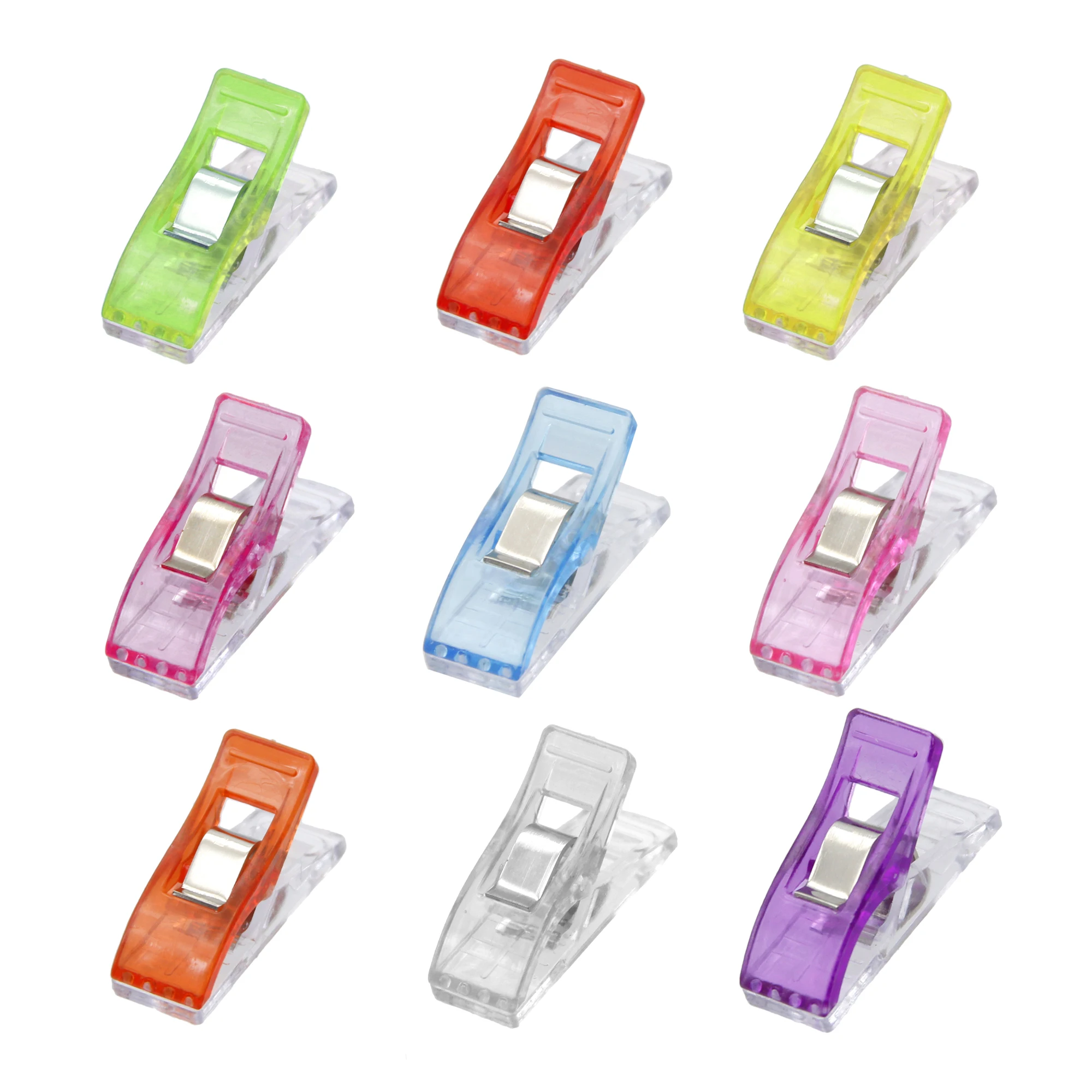 10pcs Sewing Clips Plastic Clips Quilting Crafting Crocheting Knitting 