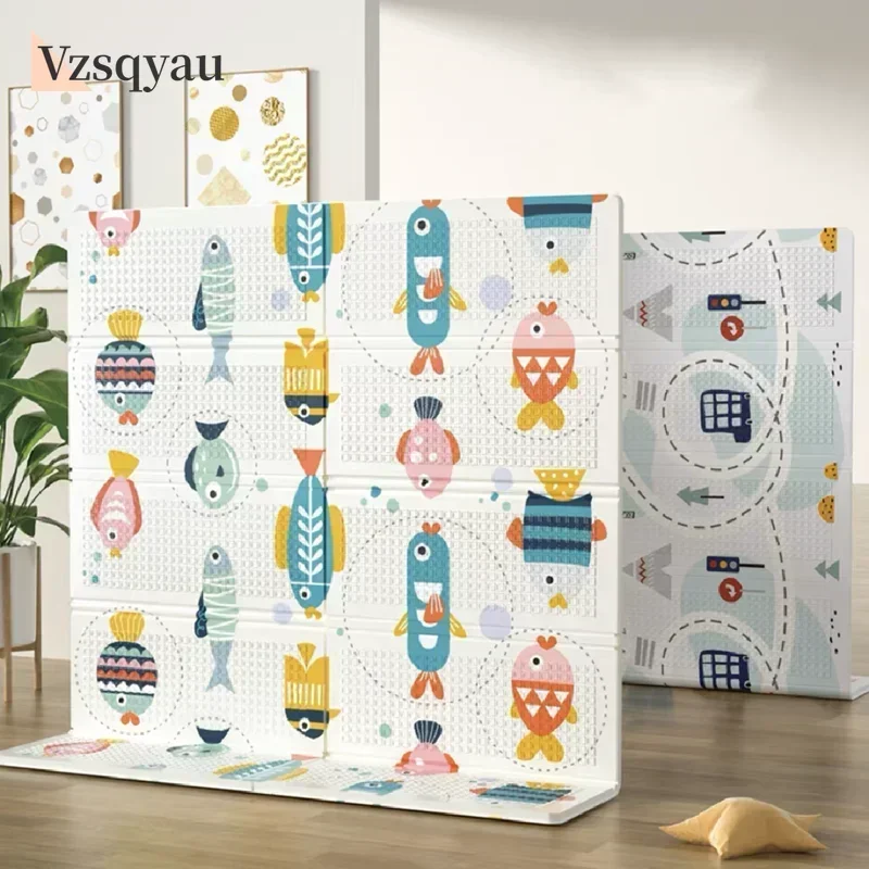 Foldable Children XPE Foam Baby Play Mat Soft Floor Crawling Pad Toys For Kids Carpet Folding Game Activity Rug with Bag