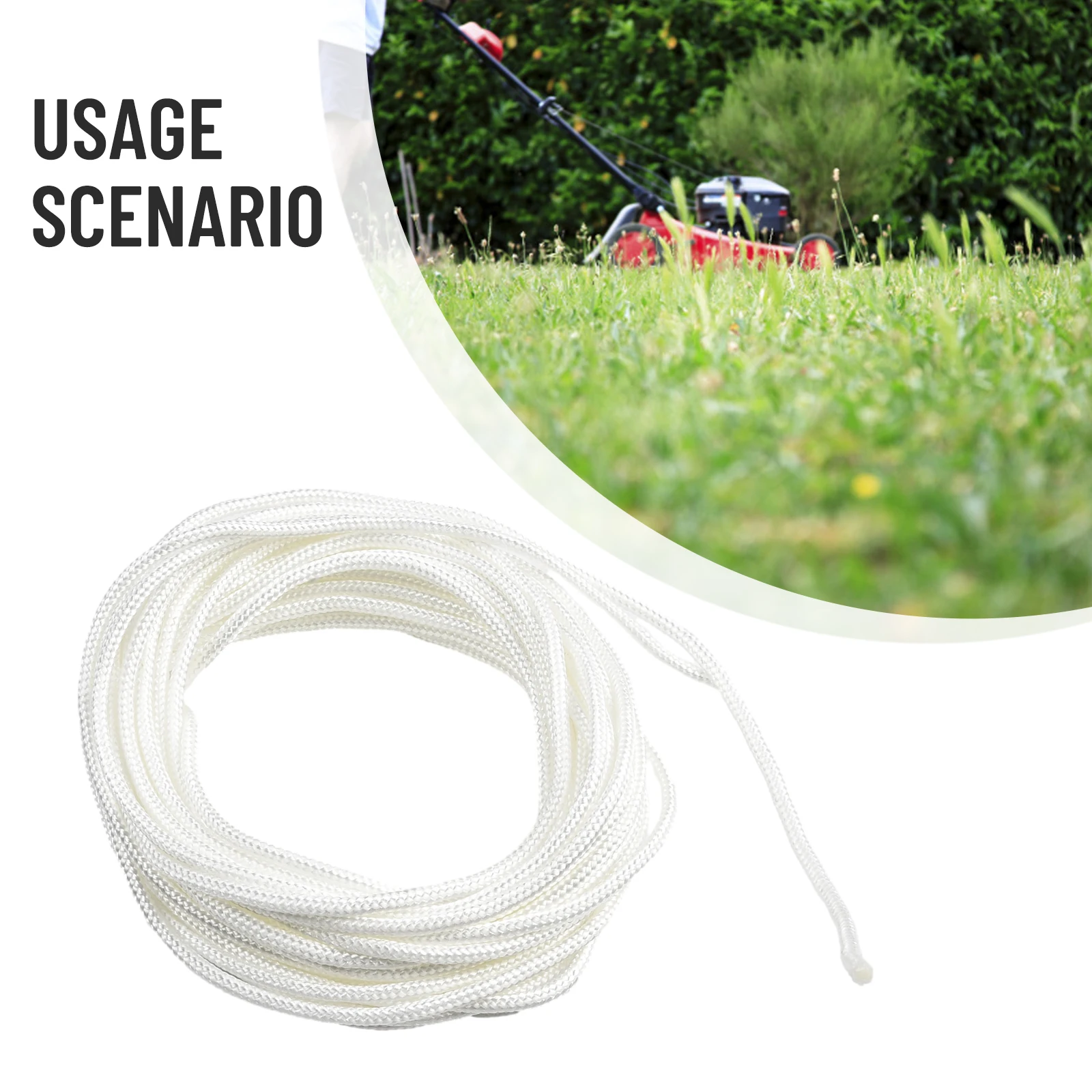 

Rope Trimmer Starter Line 2M 4M 5M 10M Cords White 2.5/3/3.5/4mm 2.5mm/3mm/3.5mm/4mm Engine For Chainsaw