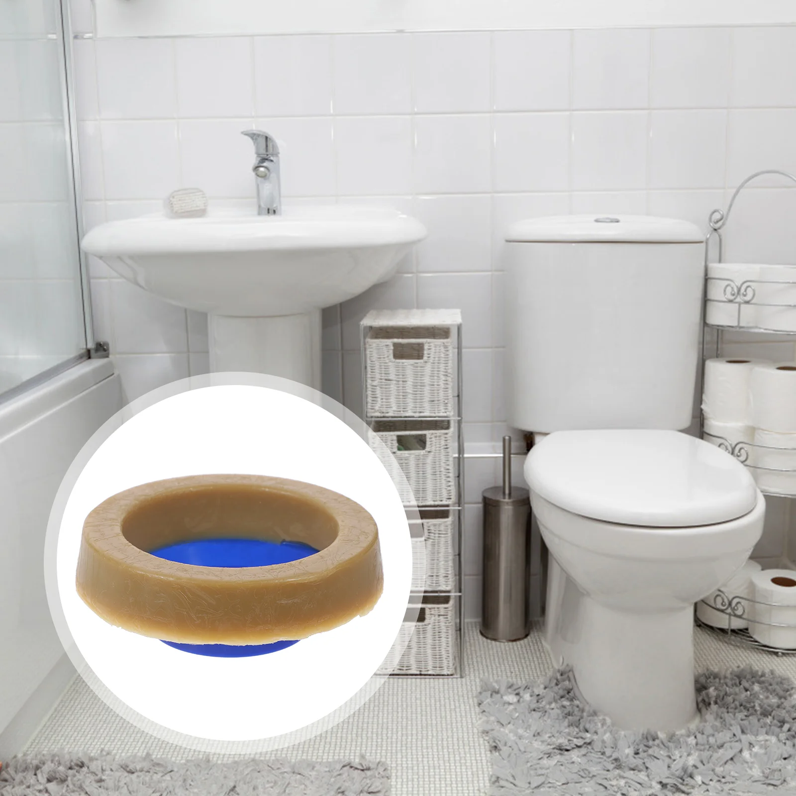 Toilet Bowl Rubber Ring Leak-proof Toilet Gasket Home Bathroom Thick Ring