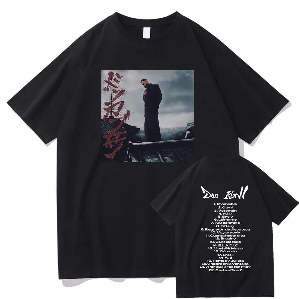2025 Summer  Album DON KBRN Tshirt Eladio Carrión Fashion Men and Women Clothing Harajuku Summer Graphic T Shirts for Fans Gifts