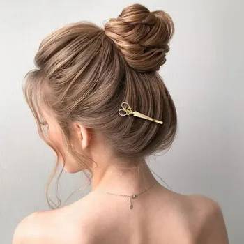 Hair Clips For Women Shape Punk Cute Girls Scissors Hair Pin Barrettes Accessories Hairpin Simplicity Stainless Steel Headdress 4