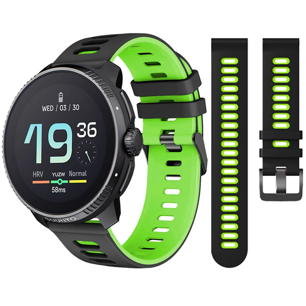 20Mm 22Mm Sostituisci Cinturino In Silicone Per Suunto Vertical 9 5 Peak Dlc/Pro 3 Fascia Fitness Per Suunto Race Sports Bracciale Traspirante