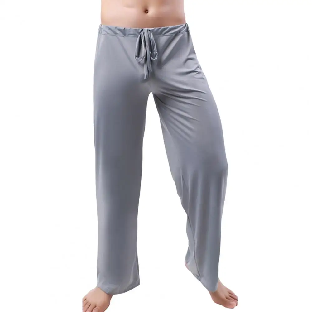 Womens Yoga Pants with Pockets Straight-Leg Loose Comfy Modal Drawstring  Lounge