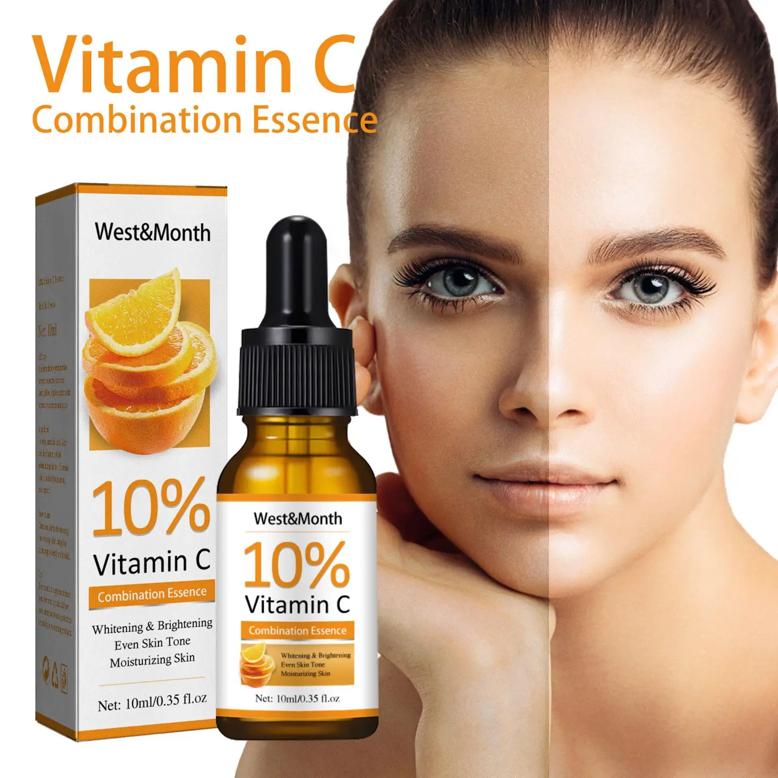 Sérum à la vitamine C pour le visage, blanchiment du visage, acide