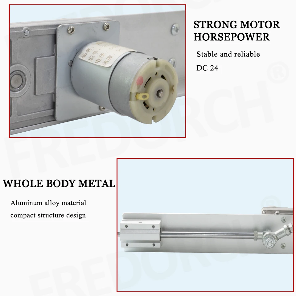 FREDORCH Reciprocating Linear Actuator, DC 24 Volt Power Adapter Variable Speed 120r/Min Stroke 30-150mm dildo Sex Machine Woman