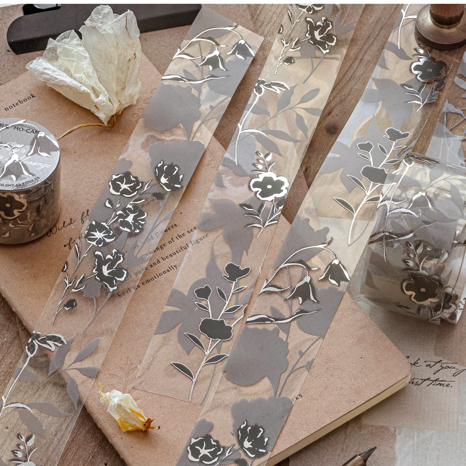 30mm * 2m 라이트 레트로 인스 아트 패턴 레이저 실버 테이프 DIY 다이어리 스크랩북 저널 용품 에스테틱 마스킹 테이프