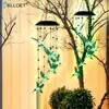 LED Solar Wind Bell Hummingbird Hanging Ornaments Outdoor Garden Wind Chime 1