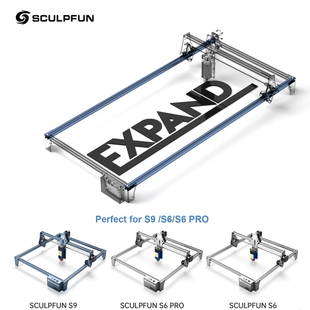 Sculpfun S9 Engraver Engraving Area Expansion Kit for S6/S6pro/S9 Laser  Engraving Machine Quick Assembly Full Metal - AliExpress