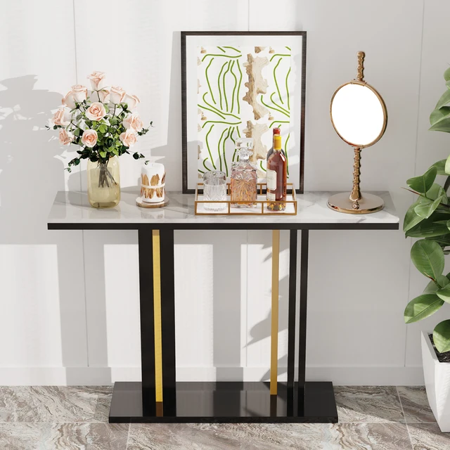 Delicate Texture Marble Console Table Delicate Texture Marble Console Table