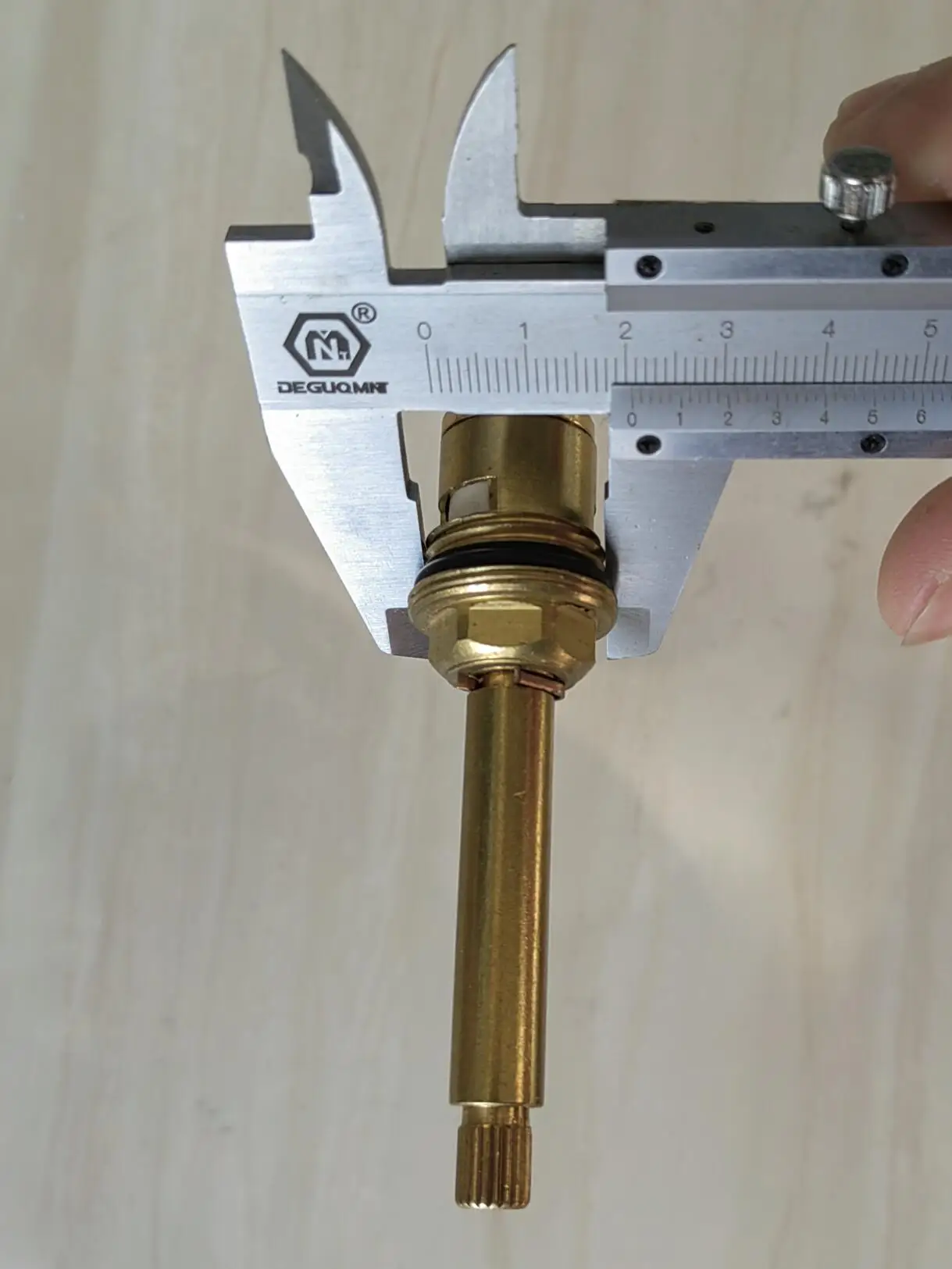 MTTUZK Faucet Replacement110mm Brass 1/4 Turn G1/2" Ceramic Disc Cartridge Duble Tooth Hot or Cold Tap Valve Faucet Spool