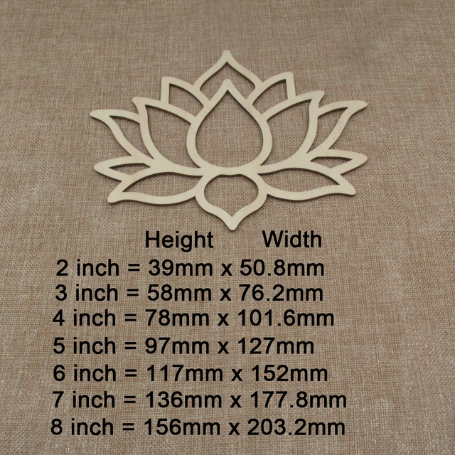 Beautiful Lotus Flower Stencil for Spiritual Crafting Projects