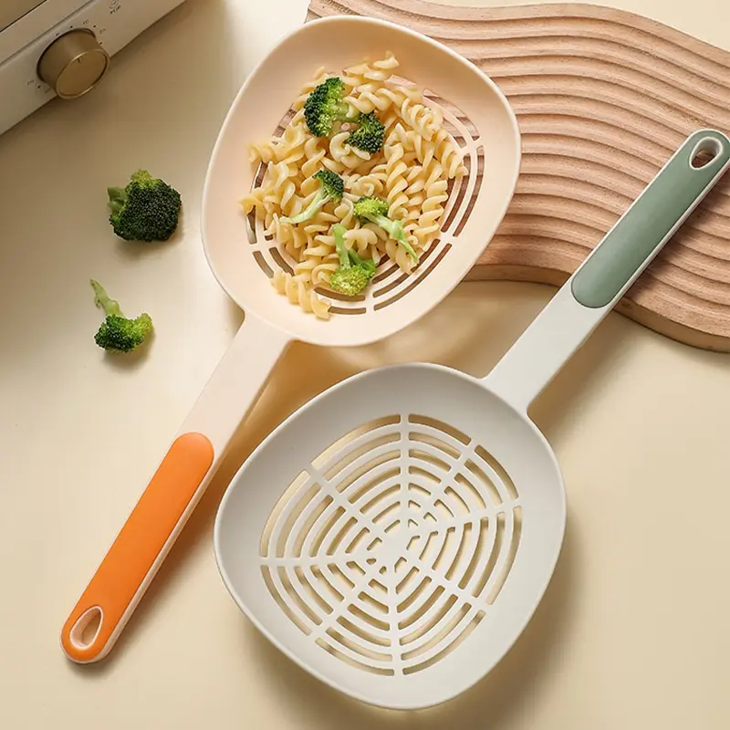 Leak Kitchen Pasta Spoon Fishing Dumplings Long Handle Food Grade High Temperature Resistant Spaghetti Large Funnel kitchen spatula,noodles pasta cooker,noodles cooker