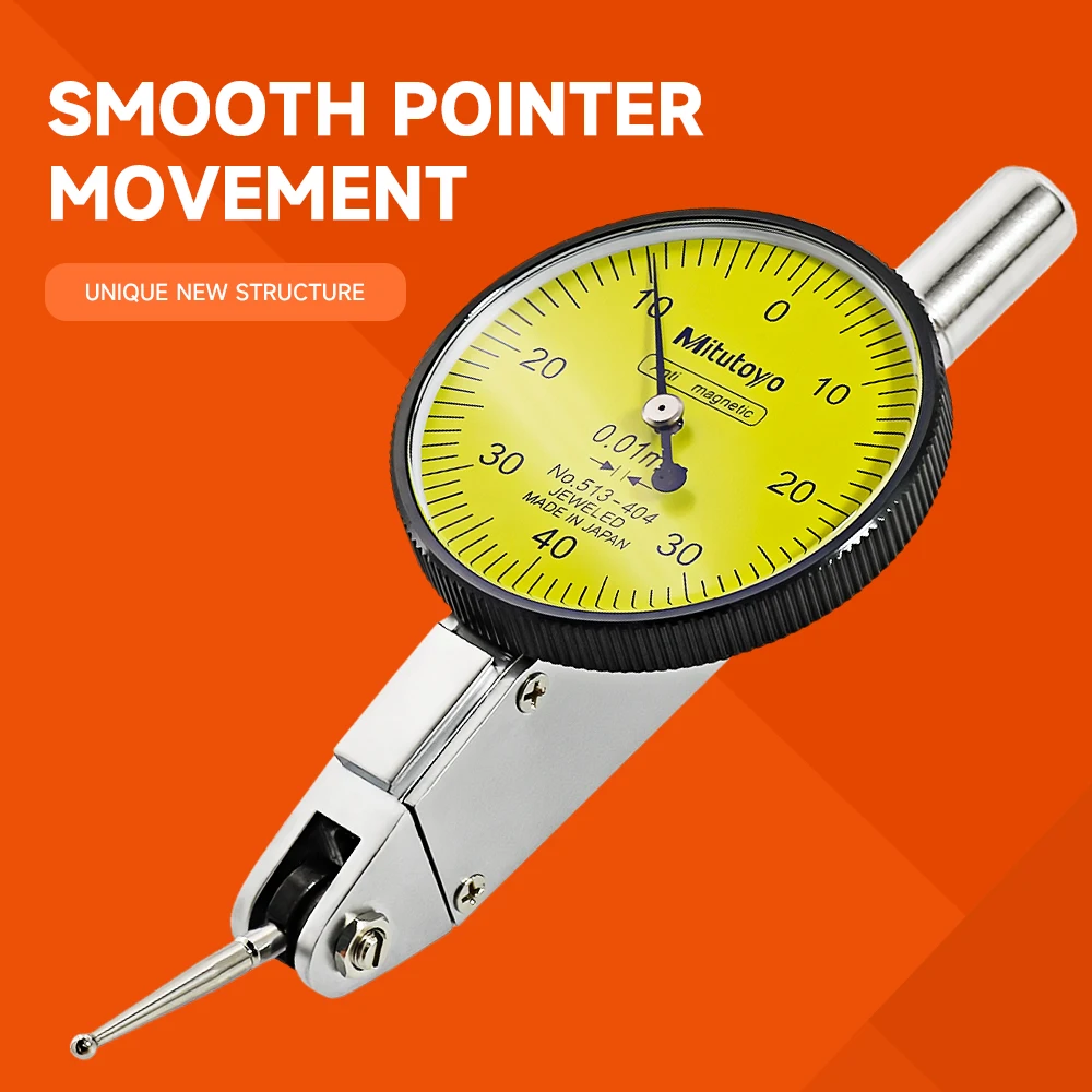 Dial Indicator Gauge Dial Indicator Mitutoyo Dial Indicator Woodworking Analog Lever Precision Comparator 513-404 Gauge Metric Dovetail Rails Measuring Watch Tools