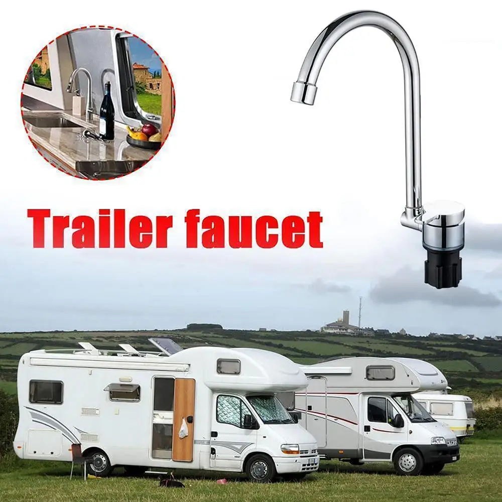Foldable Swivel RV Faucet Humanized Water Tap Faucet for Bar Caravans