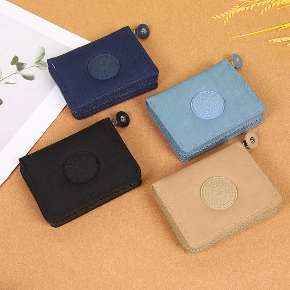 Mini Wallet Durable Zipple Canvas Card Holder Money Bag Women Girls