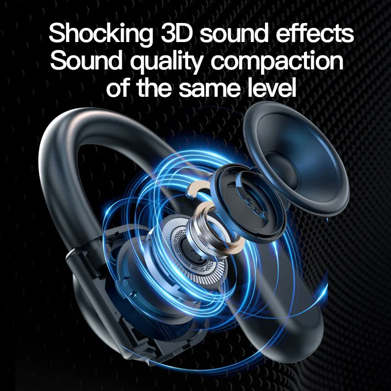 Wireless Headphones Bluetooth Headset With Microphone Bone Conduction Handsfree Noise Canceling Earphones For Driving Audifonos 3