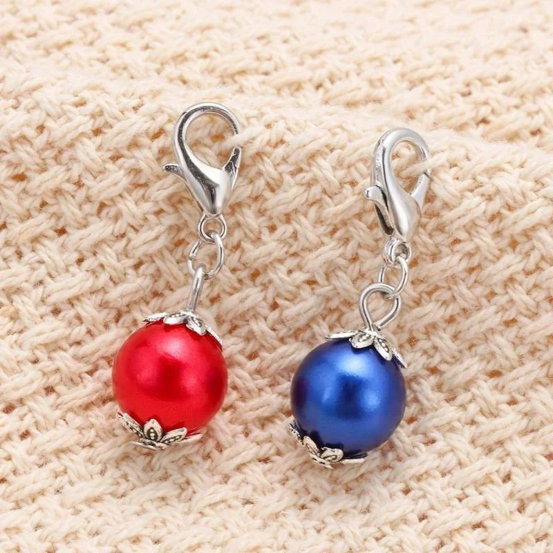 혼합 색상 DIY 뜨게 스티치 마커, 크로셰 스티치 잠금, 니트 바느질 액세서리, 펜던트 쥬얼리 액세서리, 12 개/세트