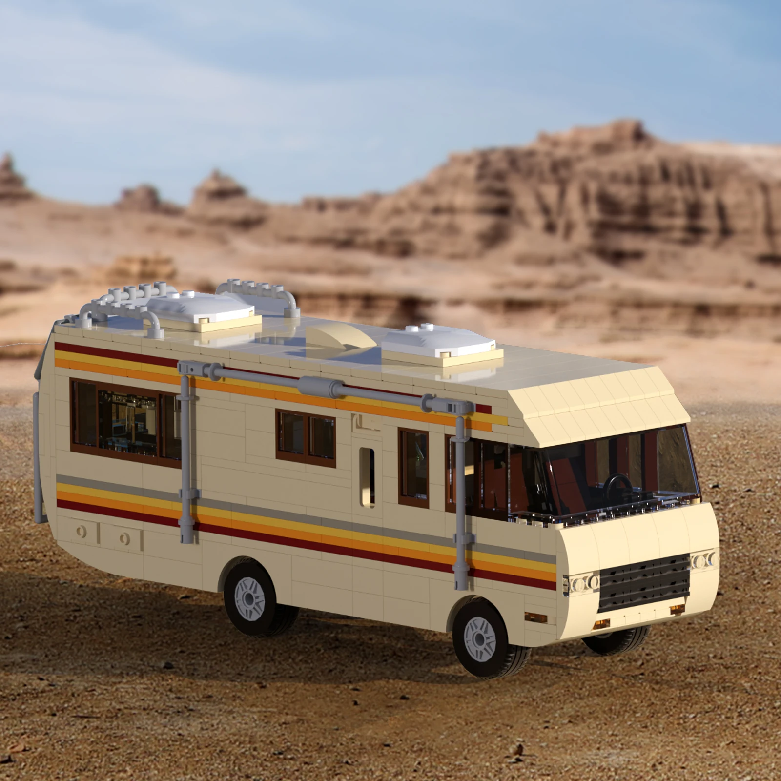2024 New Breaking Bad Pinkman Cooking Lab Rv Car Building Blocks Set Walter White Van Vehicle Toy For Children Regalo Di Natale