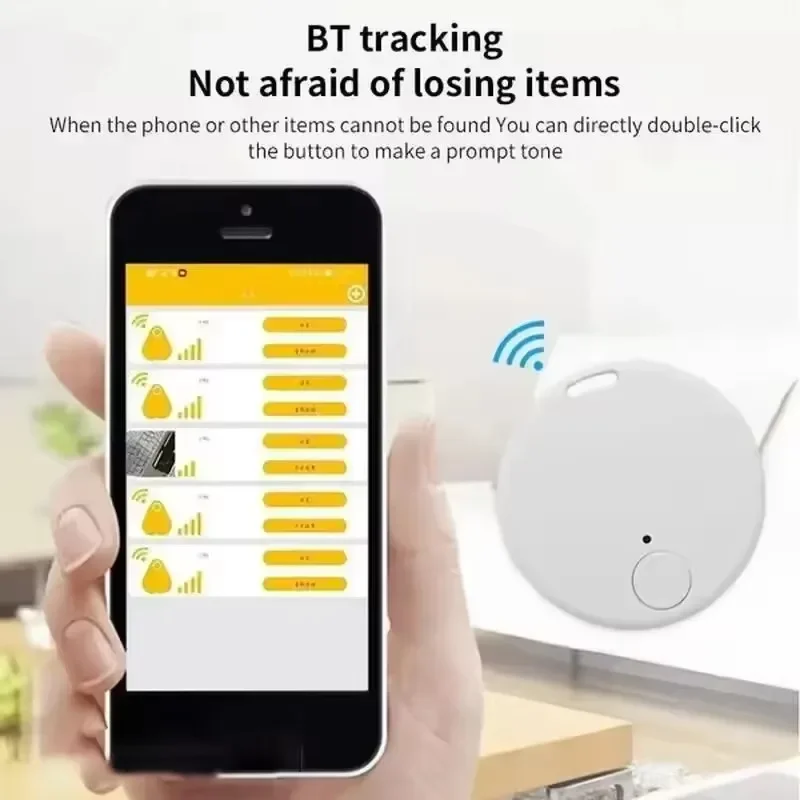 Mini Airtag Bluetooth 5.0 Tracker AntiLost Device Round Pet Kids Bag Wallet Tracking Smart Finder Locator Cat Gps Tracker