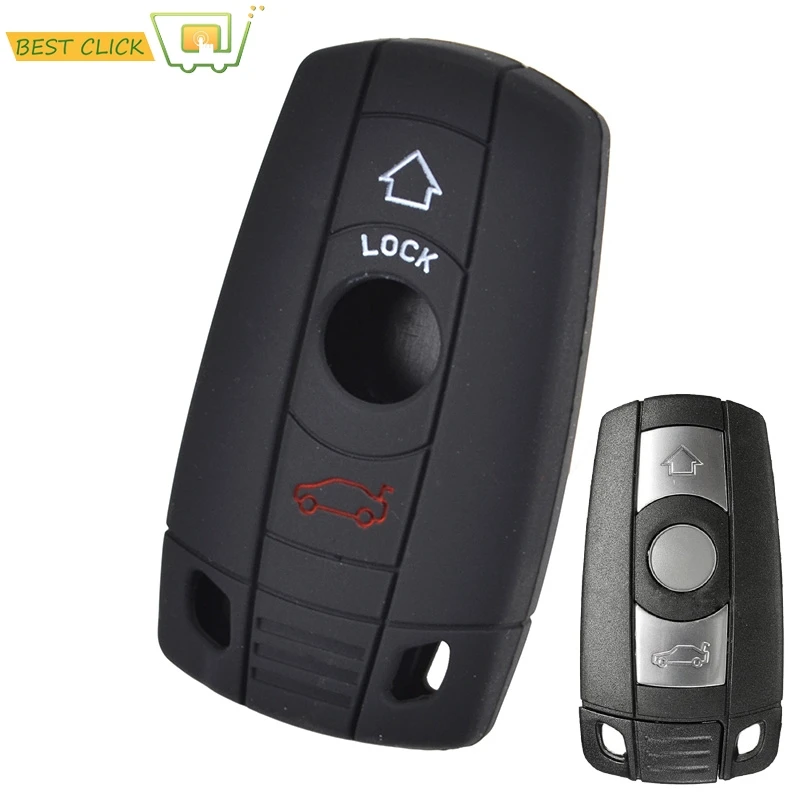 Silikon Schlüssel Fall Abdeckung Für BMW 1 3 5 6 7 Serie X3 X5 E36 E39 E90 E91 E92 E60 Keyless Fob Shell Halter Schutz
