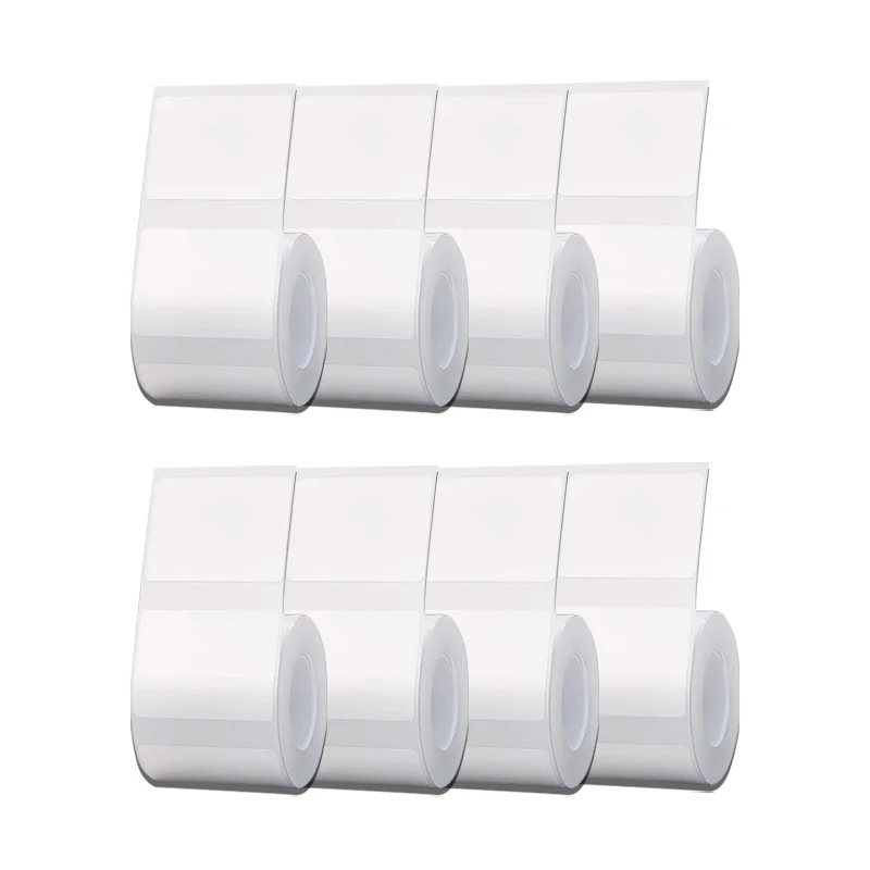 NIIMBOT B1/B21/B3S/B203 Label printing paper White thermal adhesive sticker Waterp label 1-2 rollsroof food commodity prices
