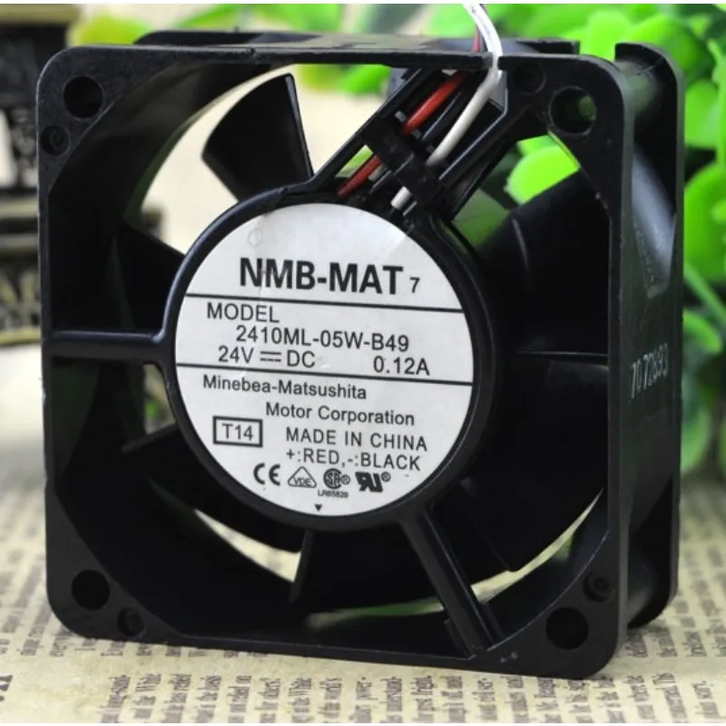정품 CPU 쿨러 선풍기, NMB 2410ML-05W-B49 24V 0.12A 6025 축 흐름 냉각 선풍기, 60x60x25mm 