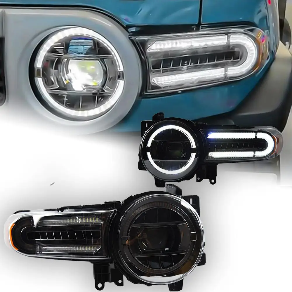 

Автомобильные фары для Toyota Fj Cruiser 2007-2017 Fj150, фары Drl Hella, светодиодная Биксеноновая лампа, противотуманные фары, автомобильные аксессуары, фары
