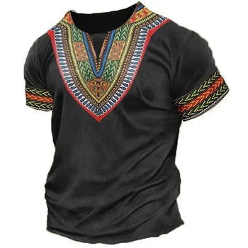 Native Dress Summer Fashion Street Casual Hip Hop Personality Round Neck Short-Sleeved Men's And Women's T-shirts