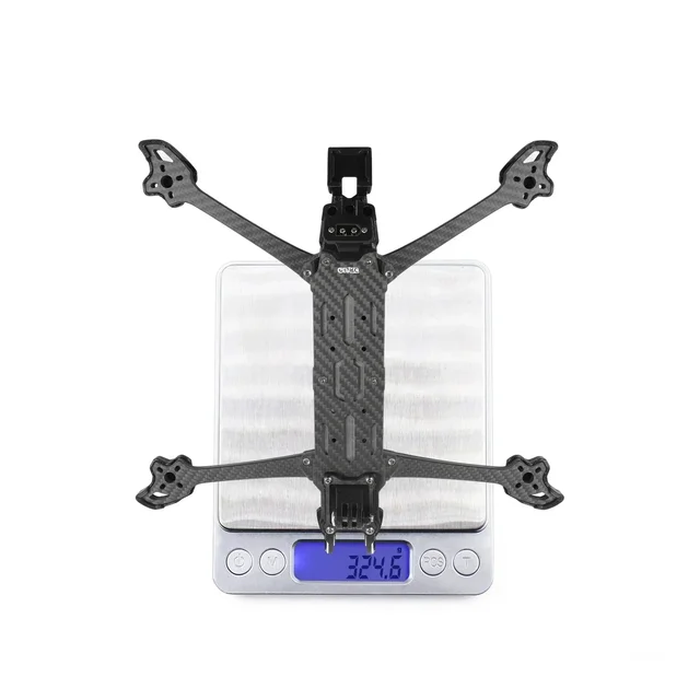 GEPRC MOZ7 Frame: 320mm Wheelbase, 6mm Arm, Dual Motor Mounts, Heat Sink, Compatible O3/Avatar for 7-7.5 3