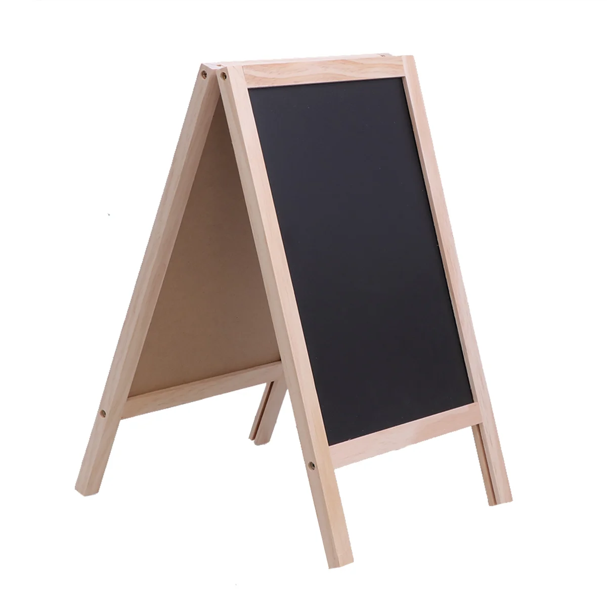 

25*40cm Mini Wooden Tripod Blackboard Double Side Message Board for Children Bar Counter