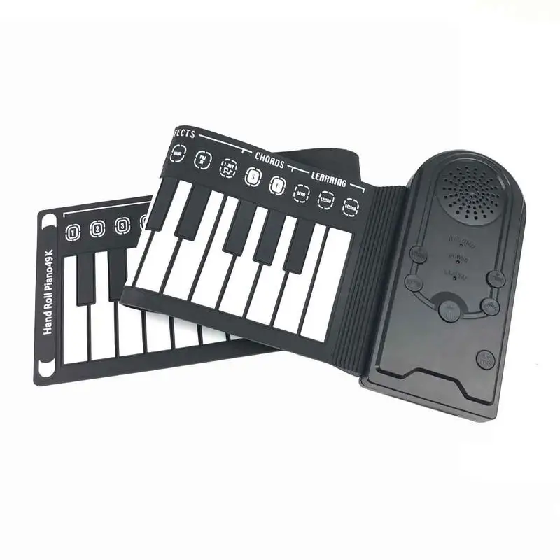 

Roll Up Piano For Kids Educational Electronic Music Keyboard 49 Keys Sensitive Travel Piano Keyboard Portable Educational