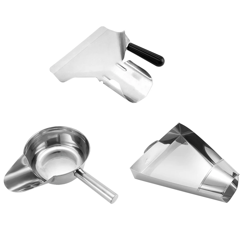 

Stainless Steel Chip Shovel French Fries Burger Packaging Tool Scooper