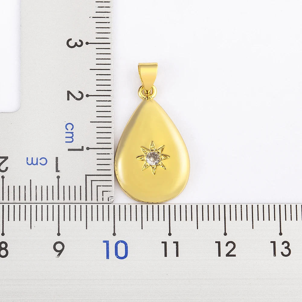 【送料込】★韓国★Numbering Water Drop Pendant ネックレス シルバー しずく型 ネックレス / Silver Waterdrop Necklace